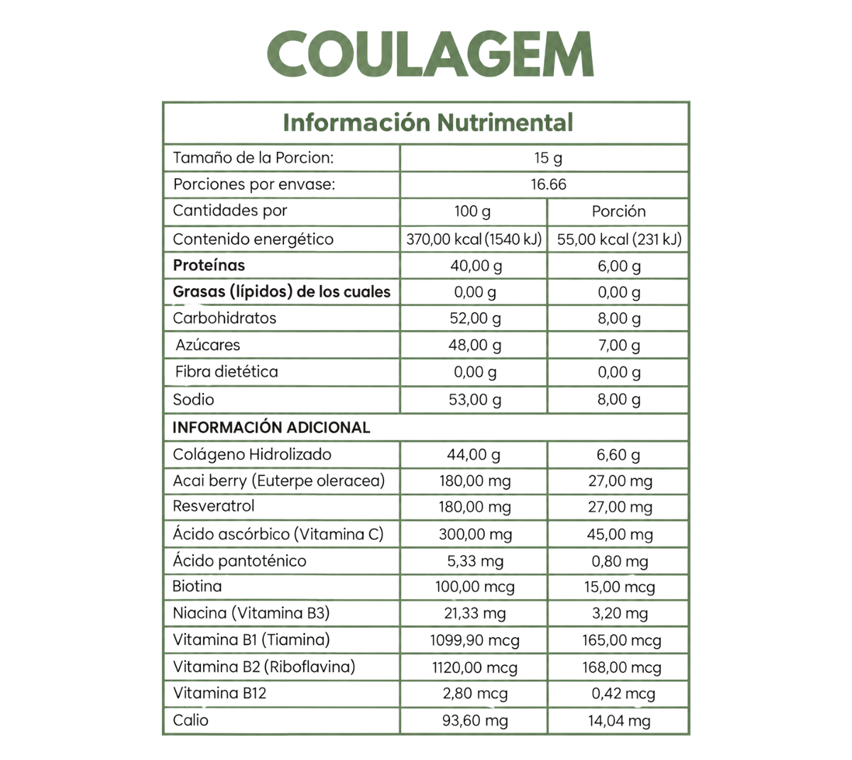 COULAGEM (Colágeno sabor naranja)